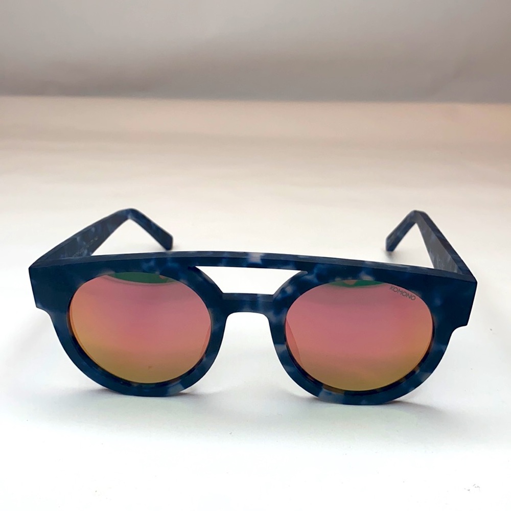 KOMONO Dreyfuss Sunglasses New Matte Indigo Demi - Picture 11 of 15